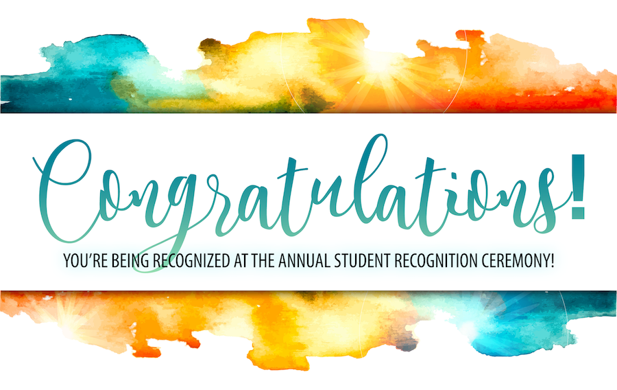 Student recognition ceremony
